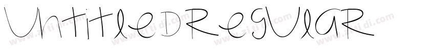 Untitled Regular字体转换